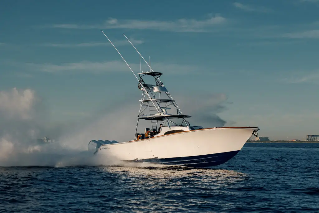 Image of a yacht in the sea
