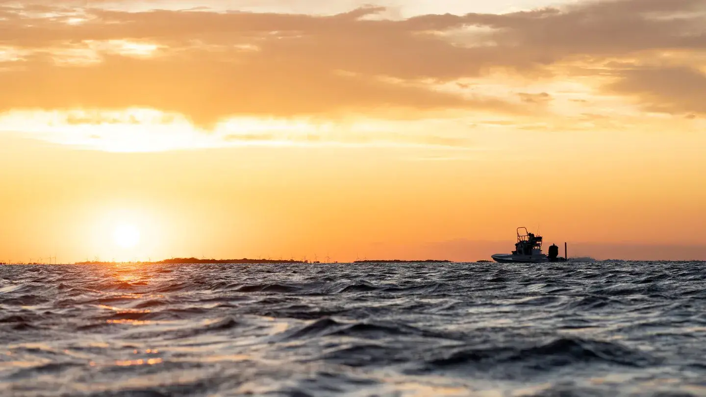 Image of a yacht in the sea